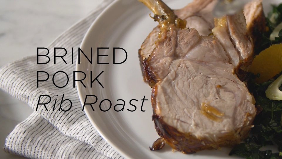 Brined Pork Rib Roast