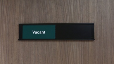 Vacant/In Use Door Slider Sign