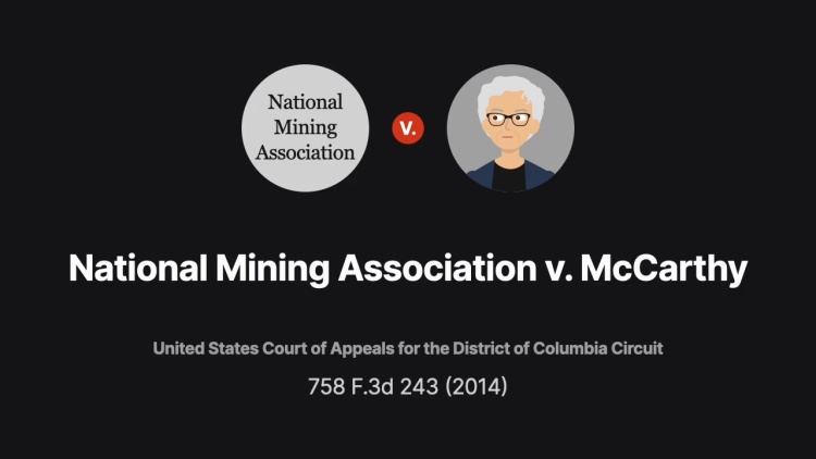 National Mining Association v. McCarthy