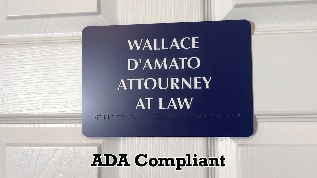 Custom 6x9 ADA Braille Room Number Signs SB-0287
