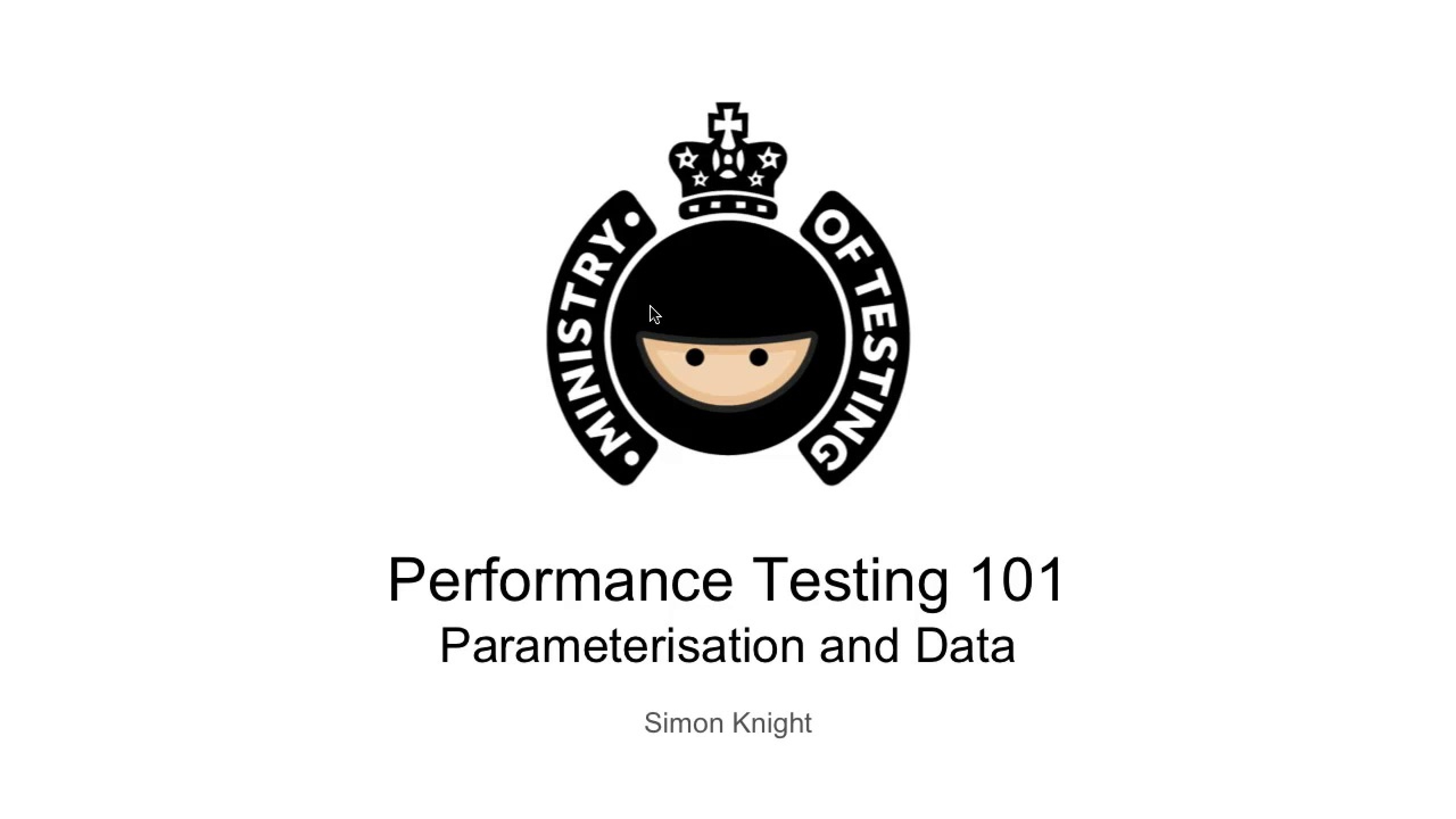 Parameterisation & Data