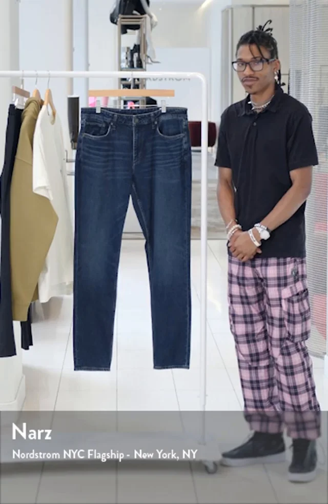 【関税込み】rag & bone ブラック Collin フーディ Fit 3 Athletic Fit Jean - Cole | rag & bone