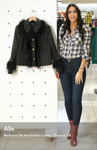 Blair Eadie Halogen Plaid Coat Halogen® X Atlantic-Pacific Feather