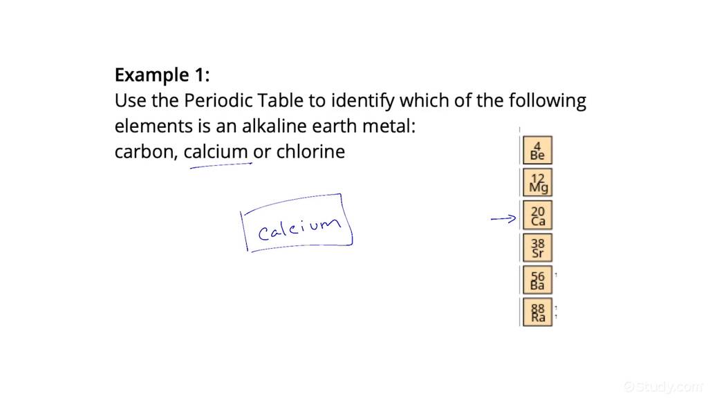 How to Identify Alkali Metals, Alkaline Earth Metals & Transition Metals using the Periodic