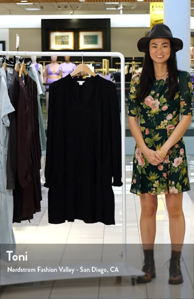 Caslon® Long Sleeve Tiered Dress Nordstromrack