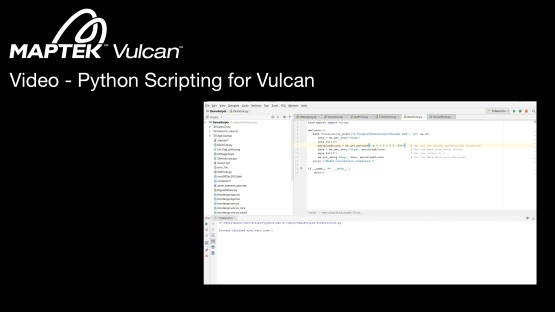 Python Scripting for Vulcan
