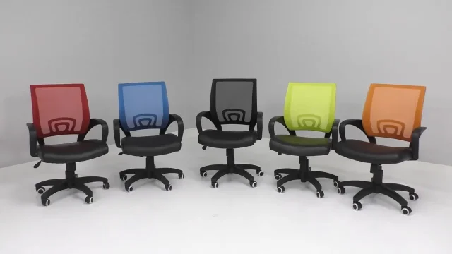 220-Pound Capacity Colorful Mesh-Back Office Chairs