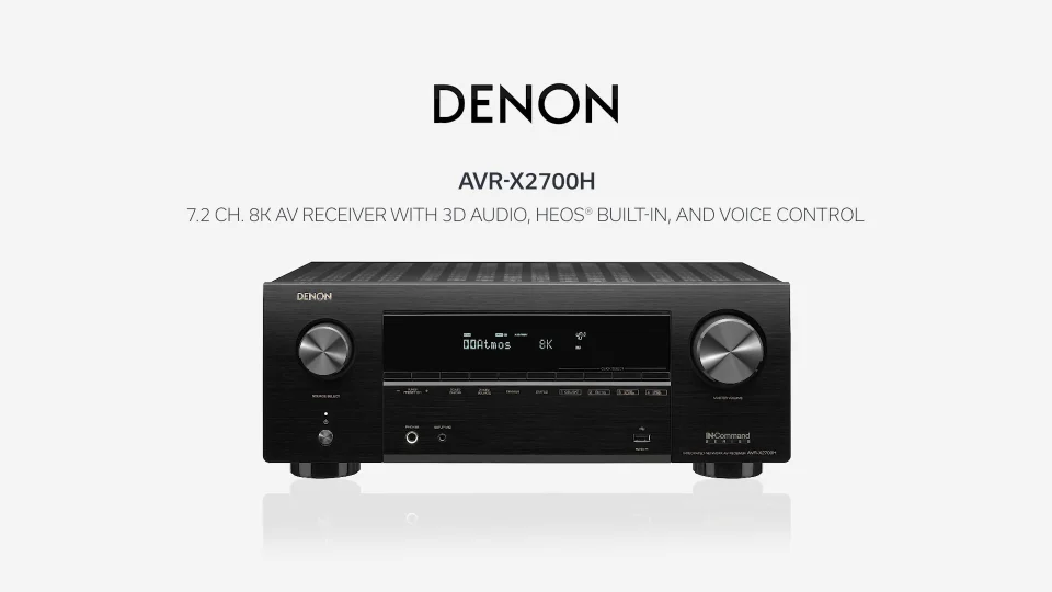 AVR-X2700 Refurbished - 7.2 Ch. 95W 8K AV Receiver with HEOS