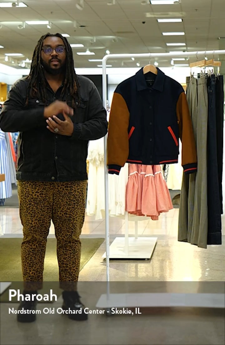 English Factory Colorblock Bomber Jacket | Nordstrom