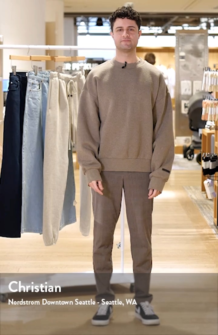 【FEAR OF GOD】ESSENTIALS CLASSIC FLEECE CREWNECK スウェット Fear of God Essentials Classic Fit Fleece Crewneck Black-Y3