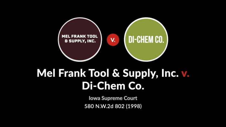 Mel Frank Tool & Supply, Inc. v. Di-Chem Co.