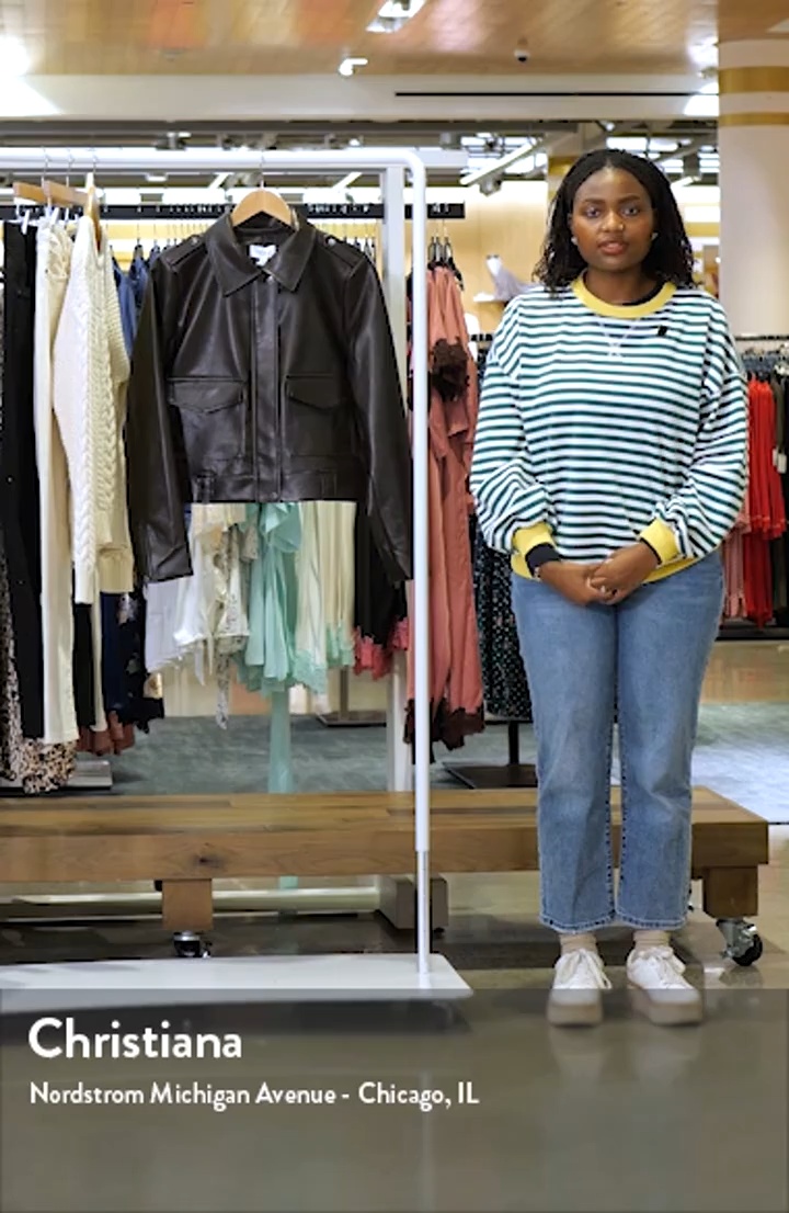 Pistola Bex Faux Leather Crop Jacket | Nordstromrack