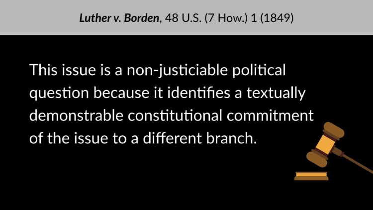 Constitutional Law Videos: The Political-Question Doctrine | Quimbee