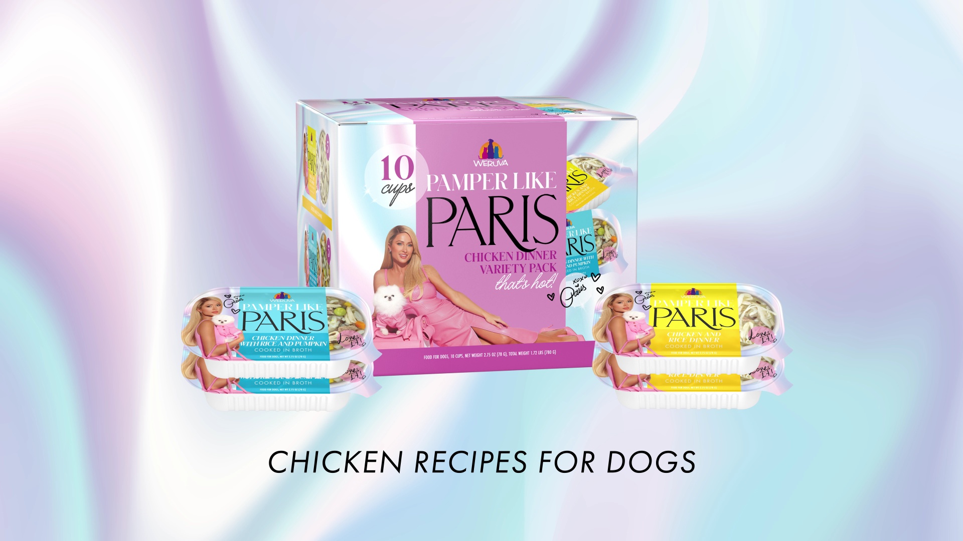 PAMPER LIKE PARIS Non-GMO Beef & Rice Dinner Shredded Wet Dog Food