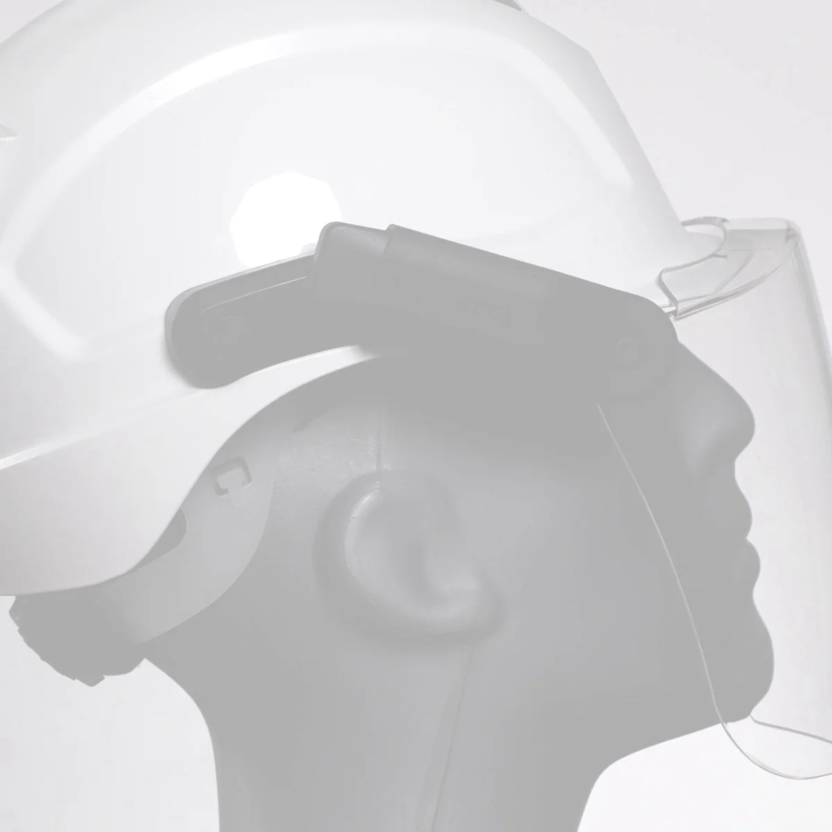 Click-and-Go magnetic safety helmet adapter - HexArmor