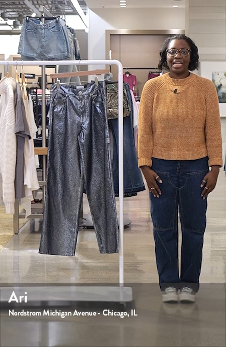 Isabel Marant Étoile Metallic Carpenter Jeans | Nordstromrack