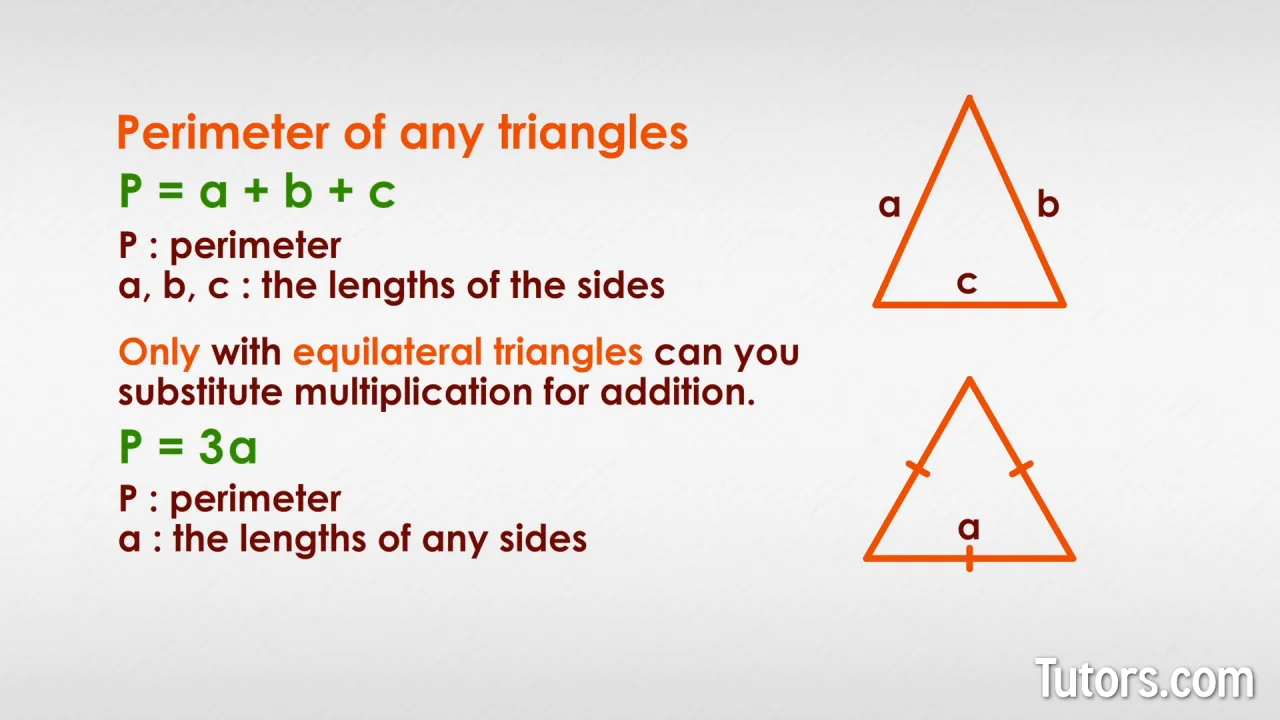 Perimetre Triangle How to Find the Perimeter of a Triangle (Formula & Video)