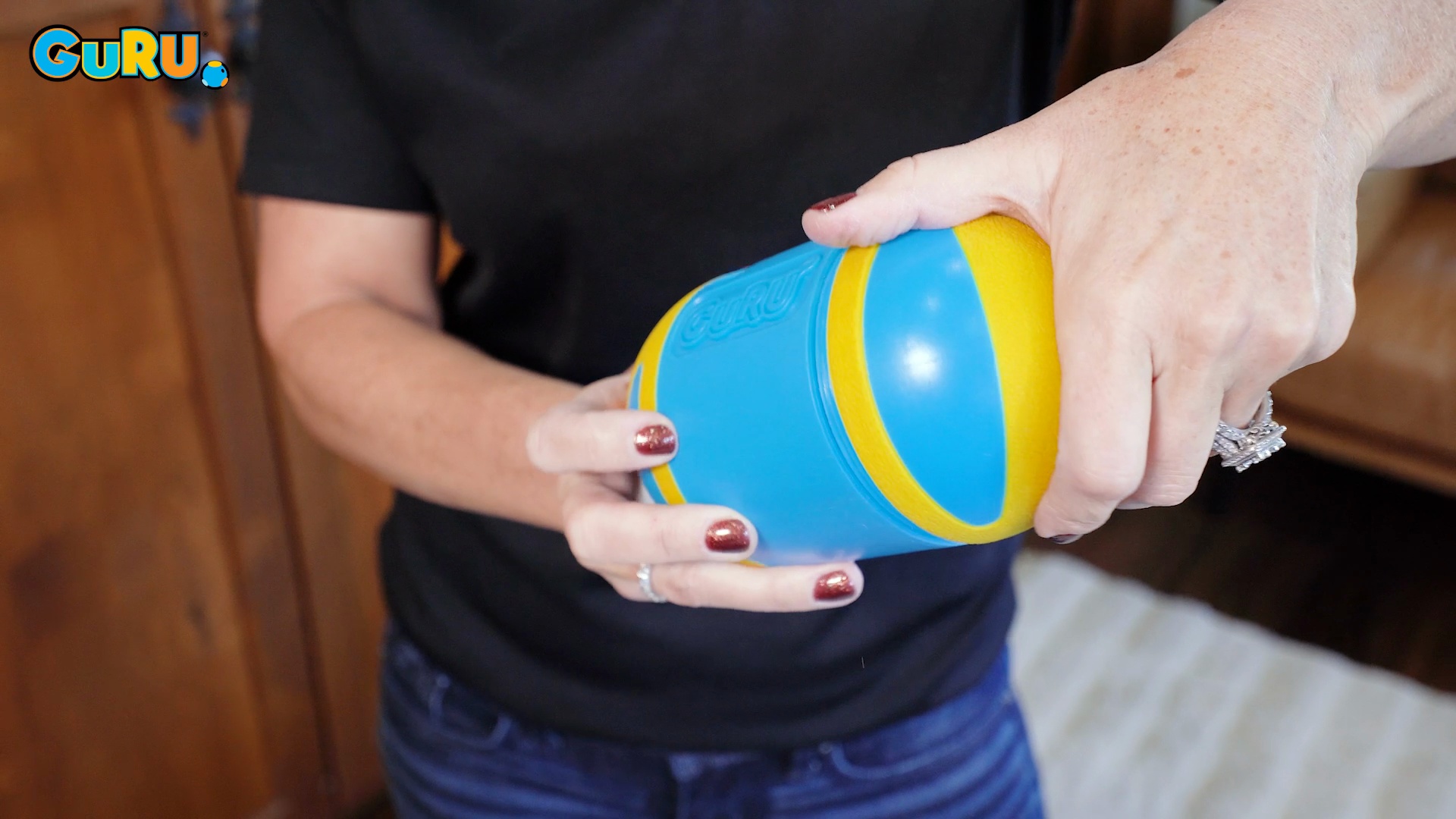 GURU Rock 'N Treat Interactive Treat Dispenser Dog Toy, Medium