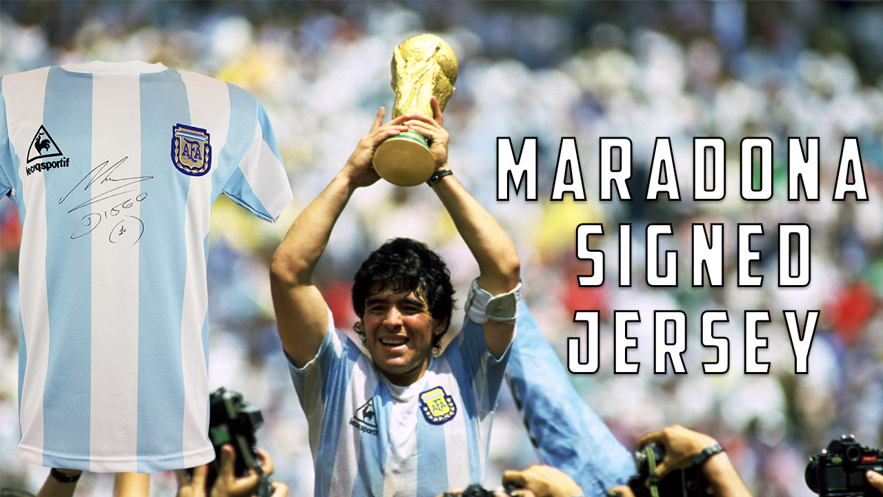 diego maradona signed jersey