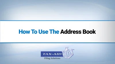 How To Use The Address Book