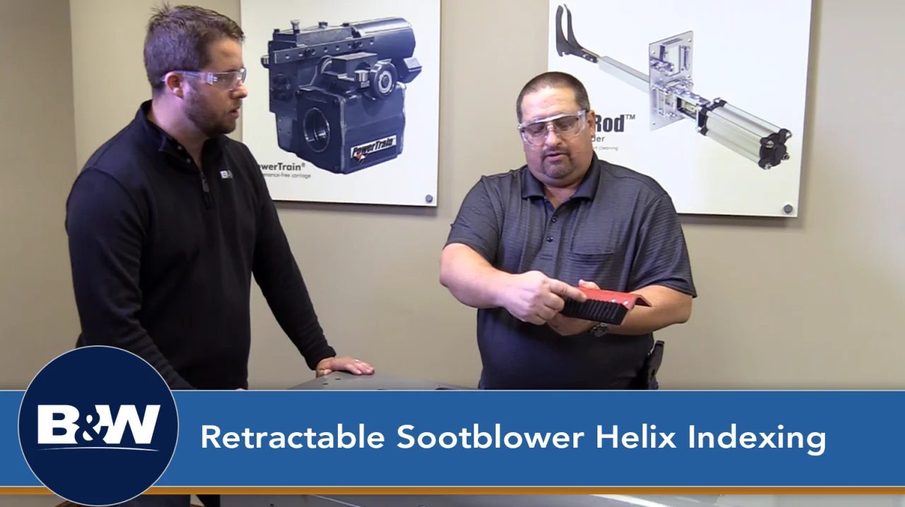 Retractable Sootblower Helix Indexing