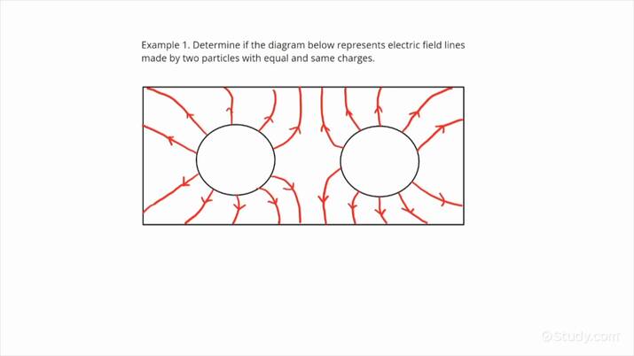 How to Draw Electric Field Lines for Two Particles with Equal Same