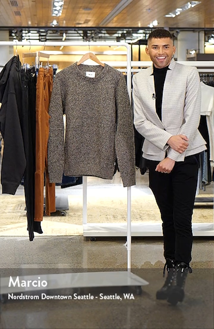 NN07 Jacobo 6533 Marl Wool Blend Crewneck Sweater | Nordstrom