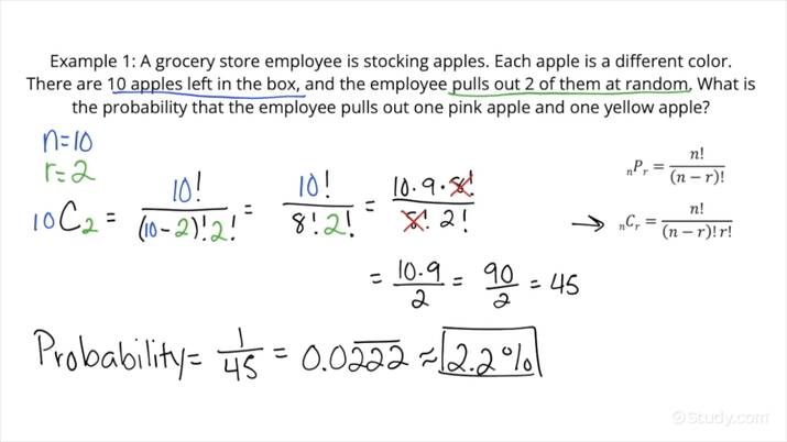 Using Permutations & Combinations To Calculate A Probability | Geometry ...