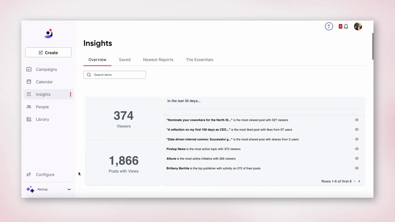 Firstup: The First Intelligent Communication Platform