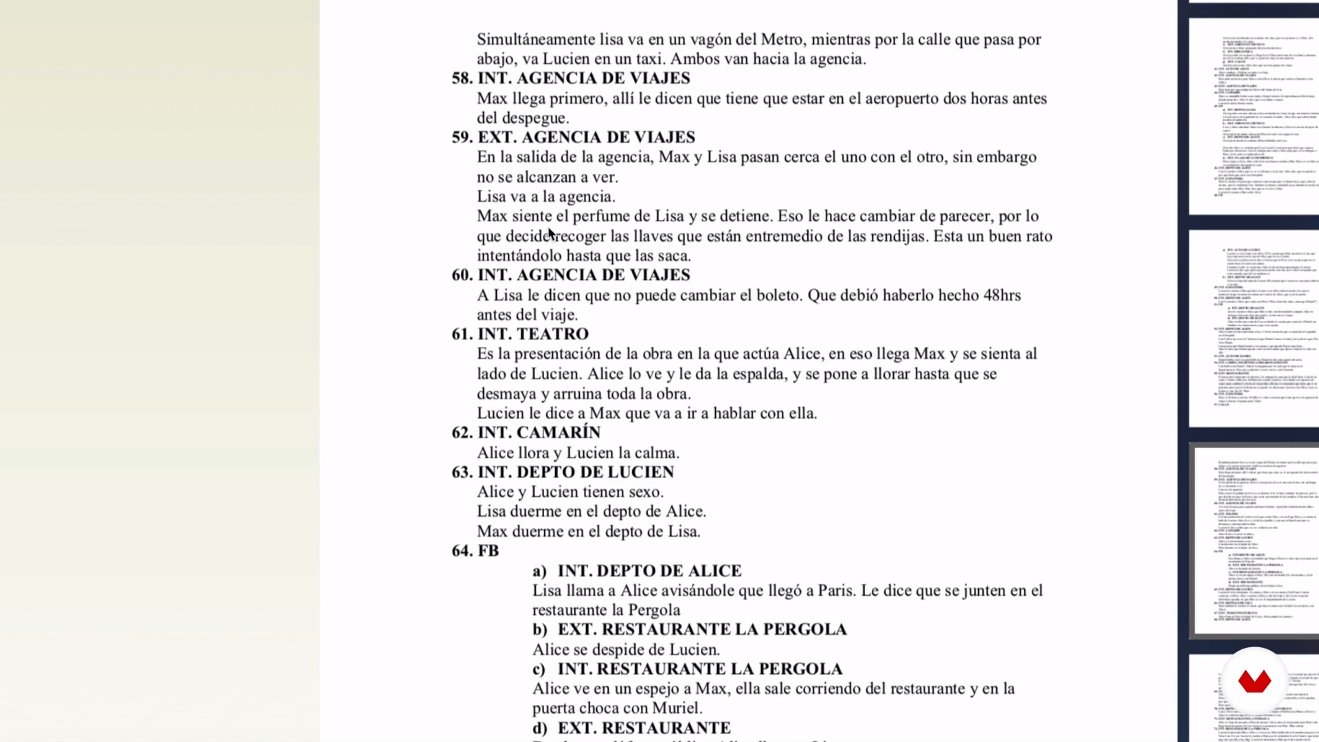 Escritura de guion para cine y televisión