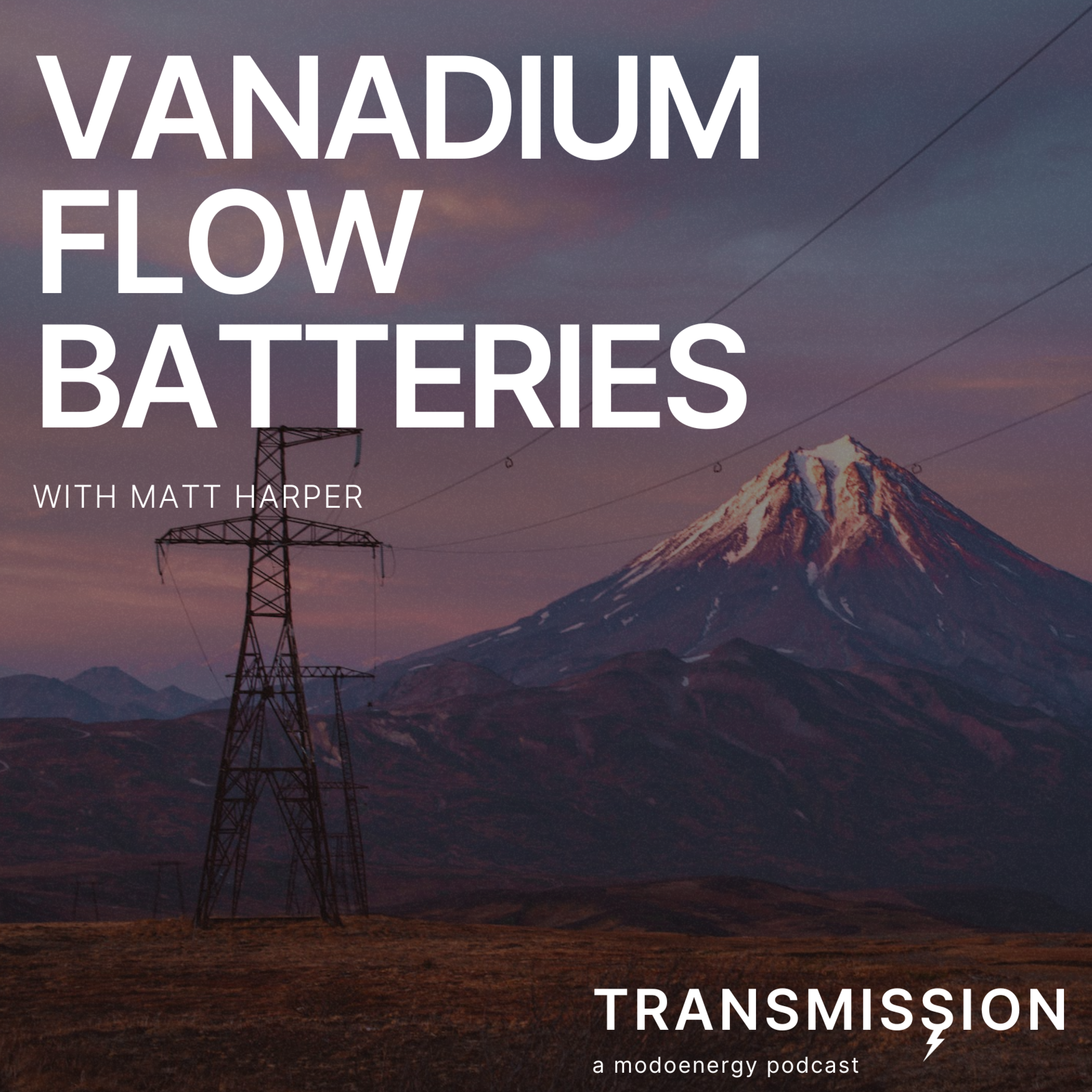 Vanadium flow batteries with Matt Harper (CCO @ Invinity Energy Systems) - podcast episode cover