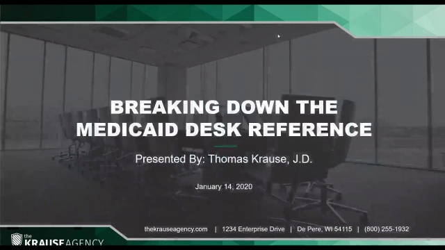 Breaking Down the Medicaid Desk Reference