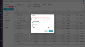 Export and copy data