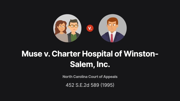 Muse v. Charter Hospital of Winston-Salem, Inc.