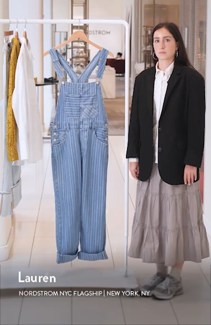 Ziggy Stripe Denim Overalls (Women) | Nordstromrack