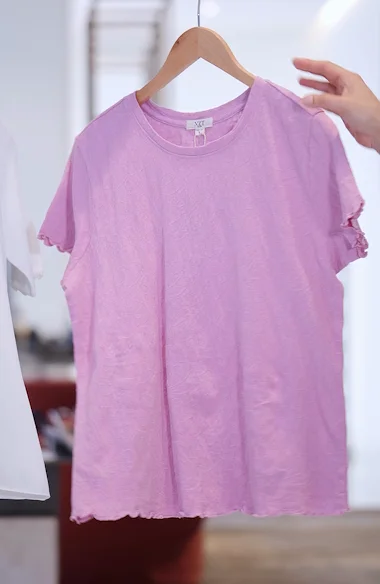 Tシャツ・カットソー [NICK&NICOLE] WRINKLE LACE LS TOP_2 color Shop Nike Big Kids' Tie Dye Swirl Graphic T-Shirt HQ2348-537