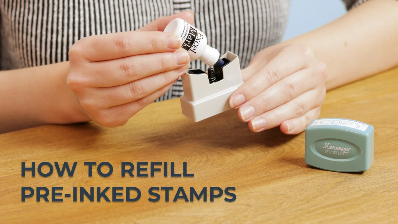 PLEASE READ and INITIAL Self-Inking Stock Message Stamp