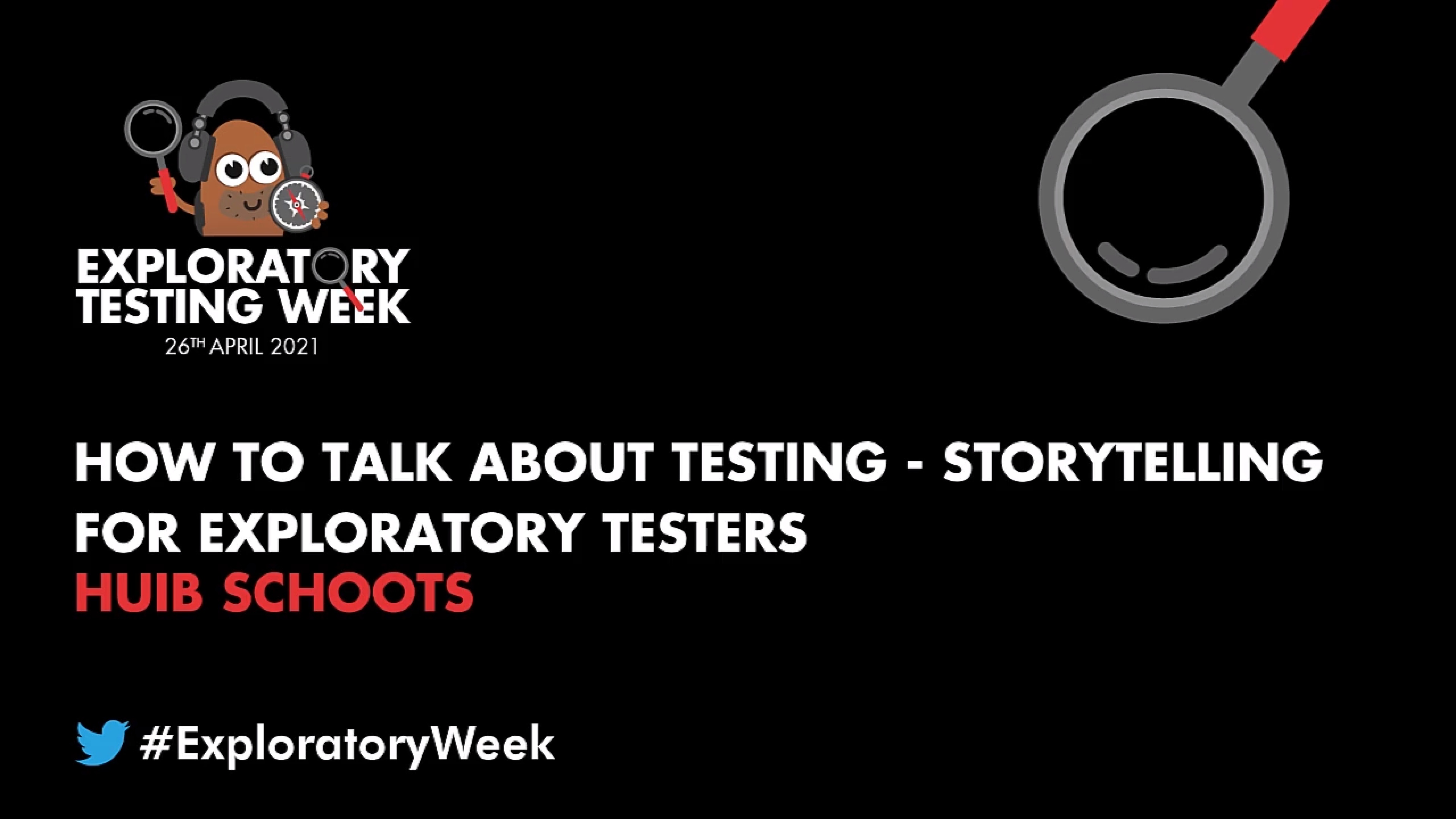 How to Talk About Testing - Storytelling for Exploratory Testers with Huib Schoots