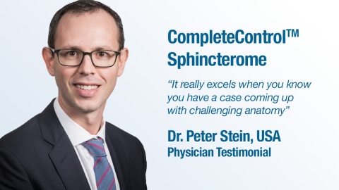 Dr. Stein Testimonial - CompleteControl™ Empowers Physicians to Navigate Even the Most Difficult ERCP Procedures