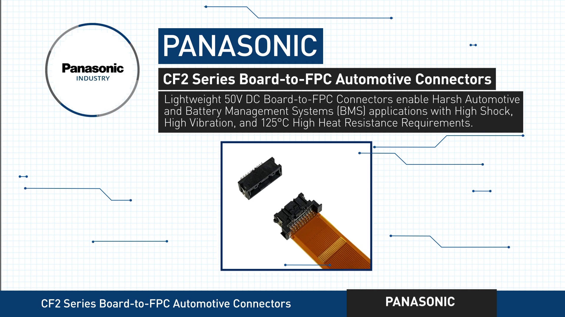 CF2 Series Board-to-FPC Automotive Connectors