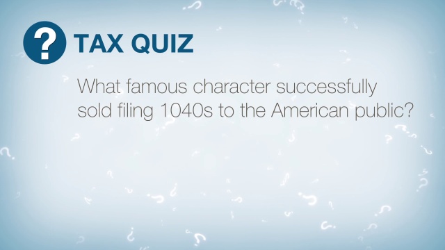 Tax Quiz: Selling 1040s to the public