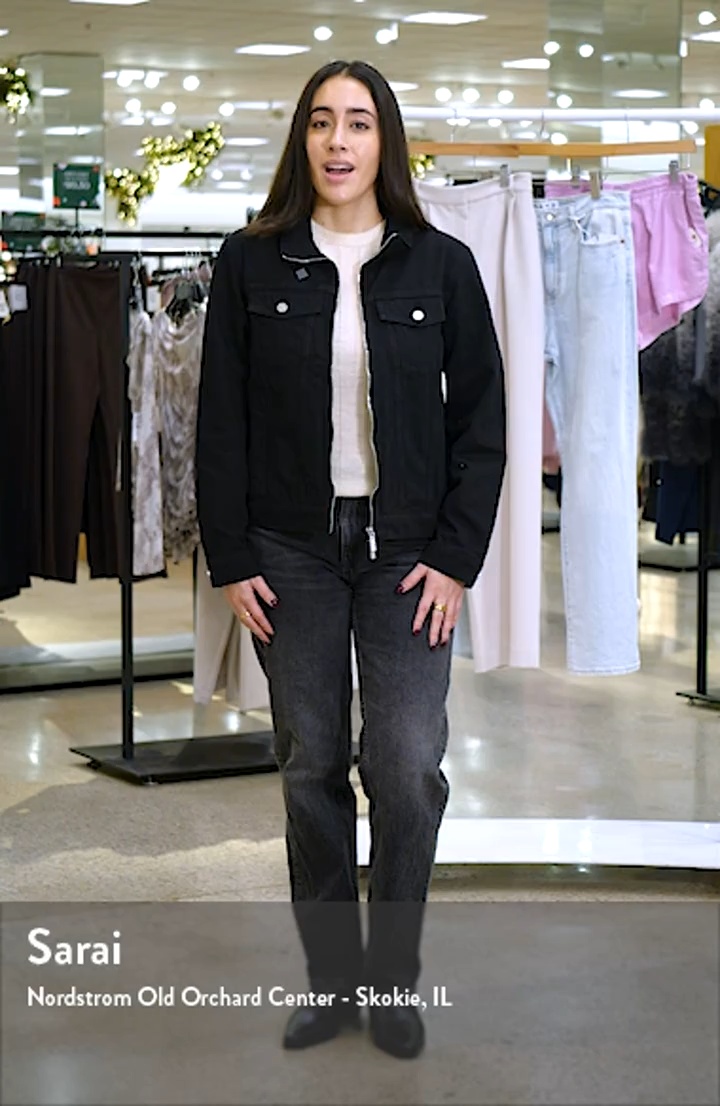 Helmut Lang Funnel Zip Trucker Jacket | Nordstrom