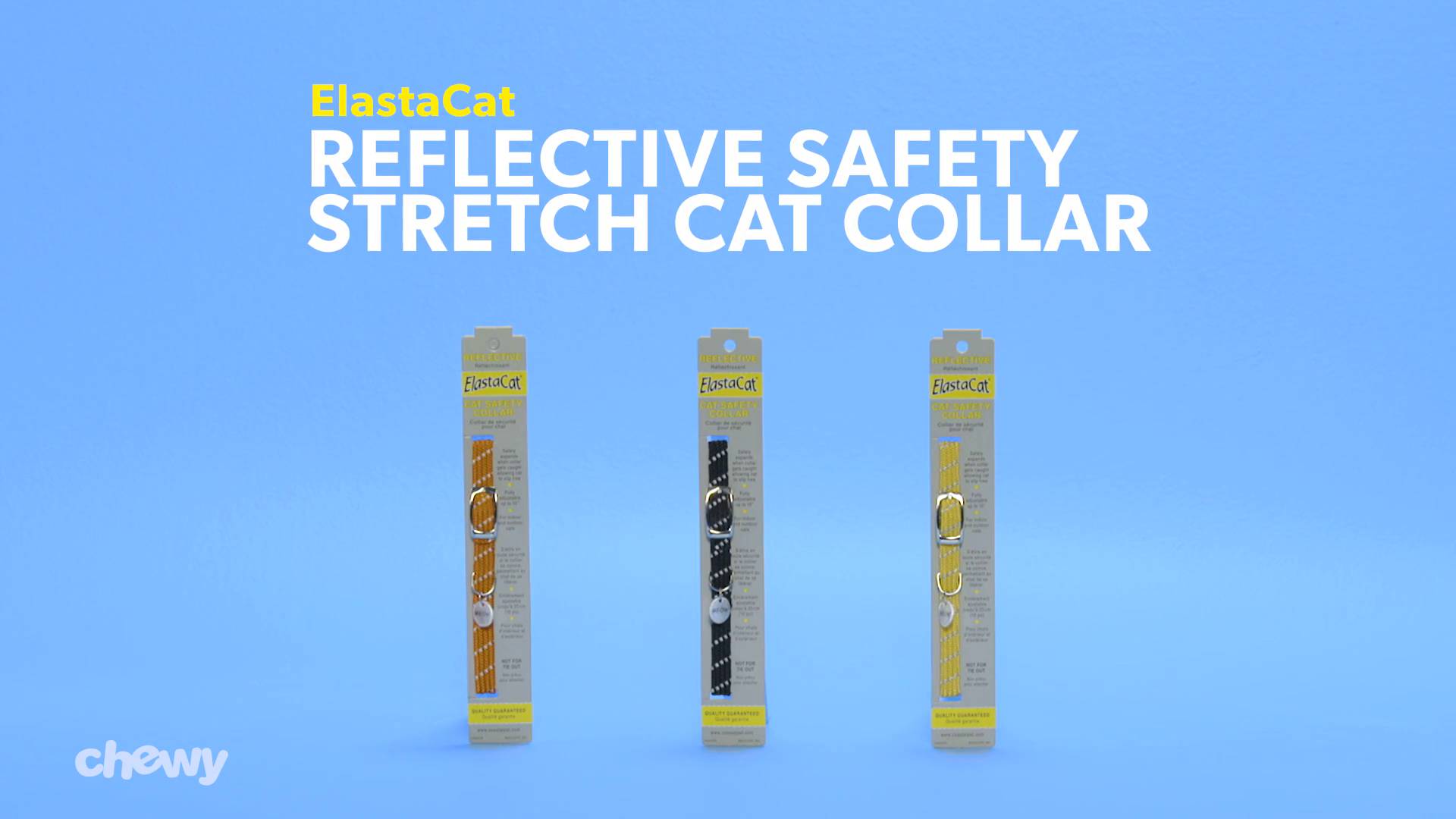 elastacat reflective safety stretch collar