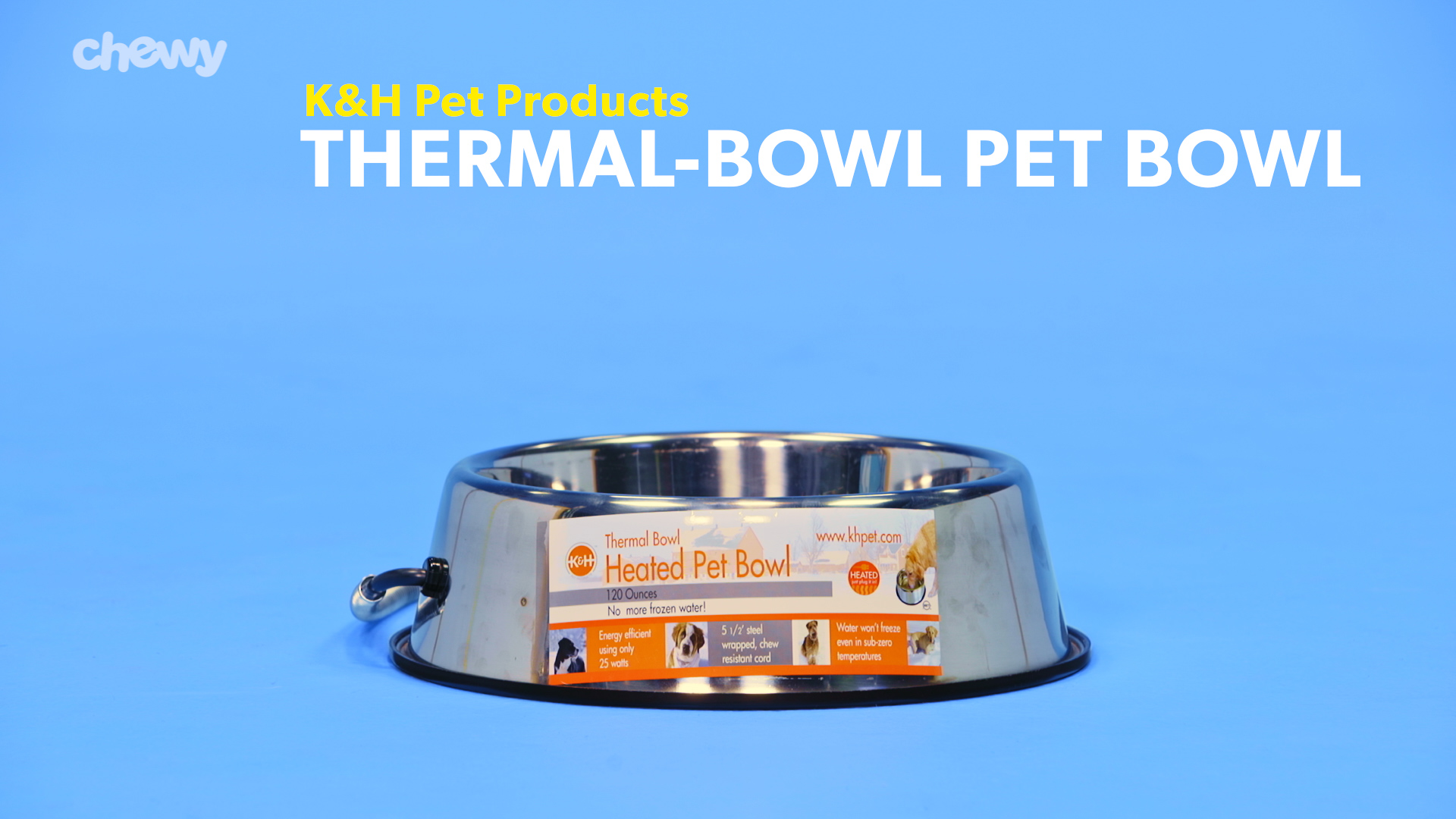 chewy heated water bowl