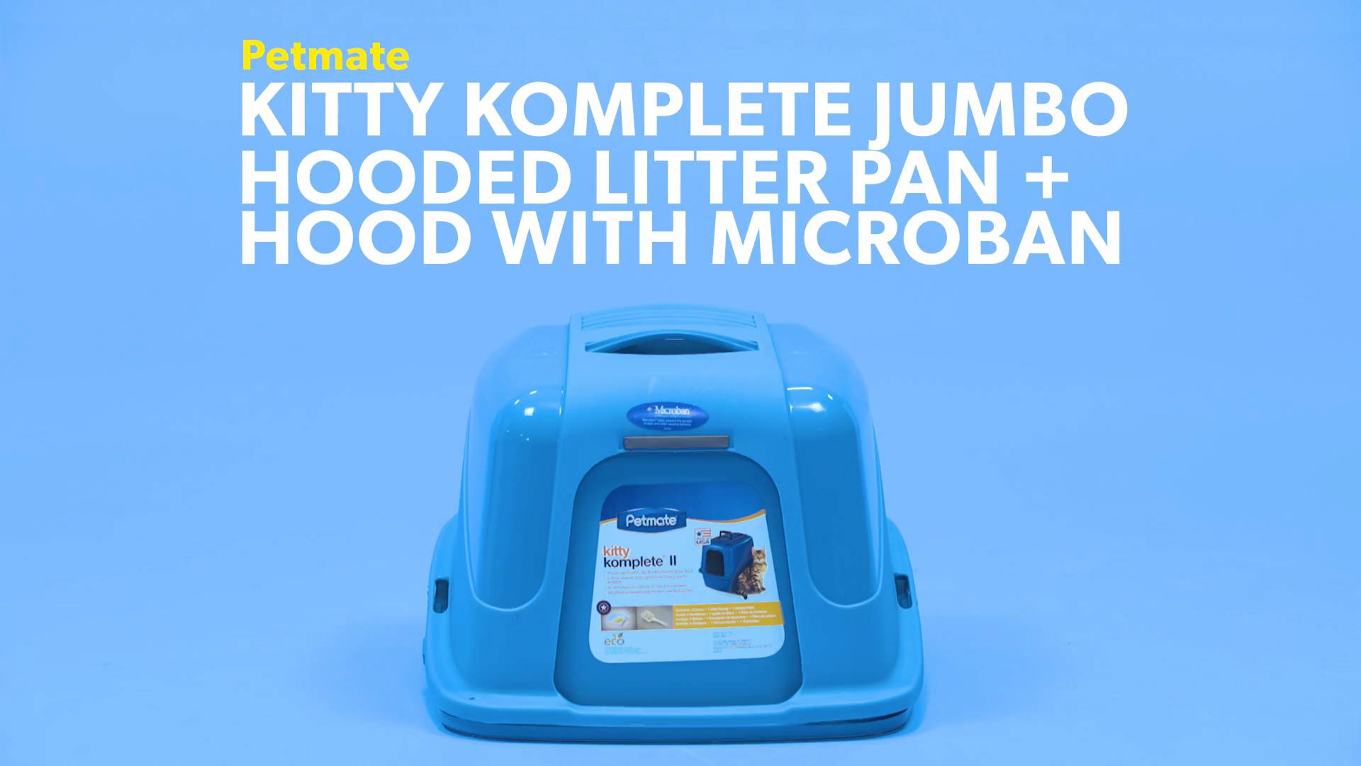 Discontinued PETMATE Kitty Komplete Jumbo Hooded Litter Pan Hood with Microban Chewy