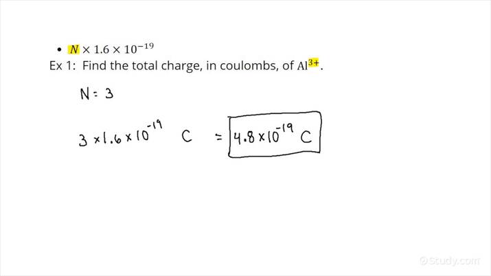 How to Calculate the Total Charge in Coulombs of an Ion | Physics ...