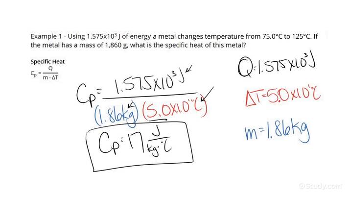 How To Calculate The Specific Heat Of A Substance Physics 8095