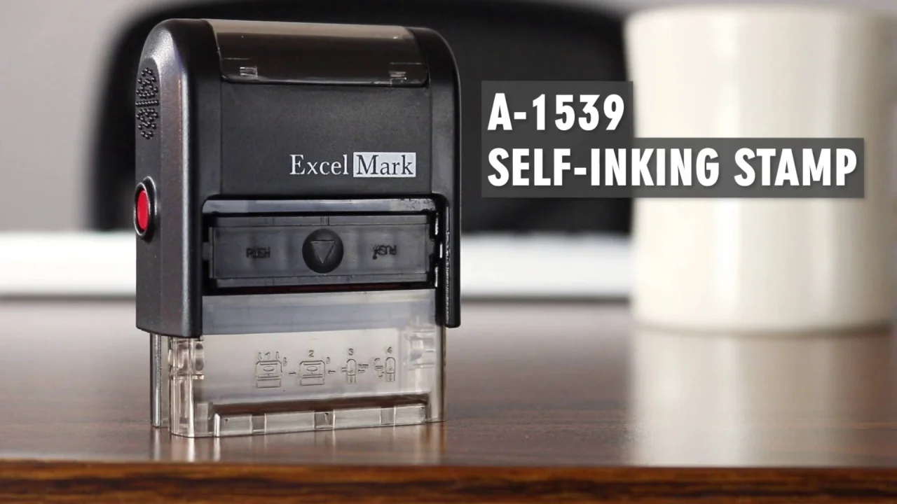 Stamp Plus 5cc Refill Ink ExcelMark Paid Self Inking Rubber Stamp 