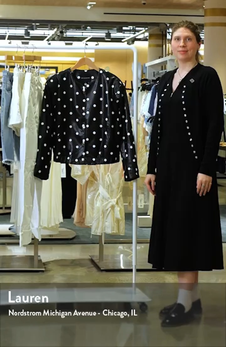 English Factory Polka Dot Faux Leather Jacket | Nordstrom