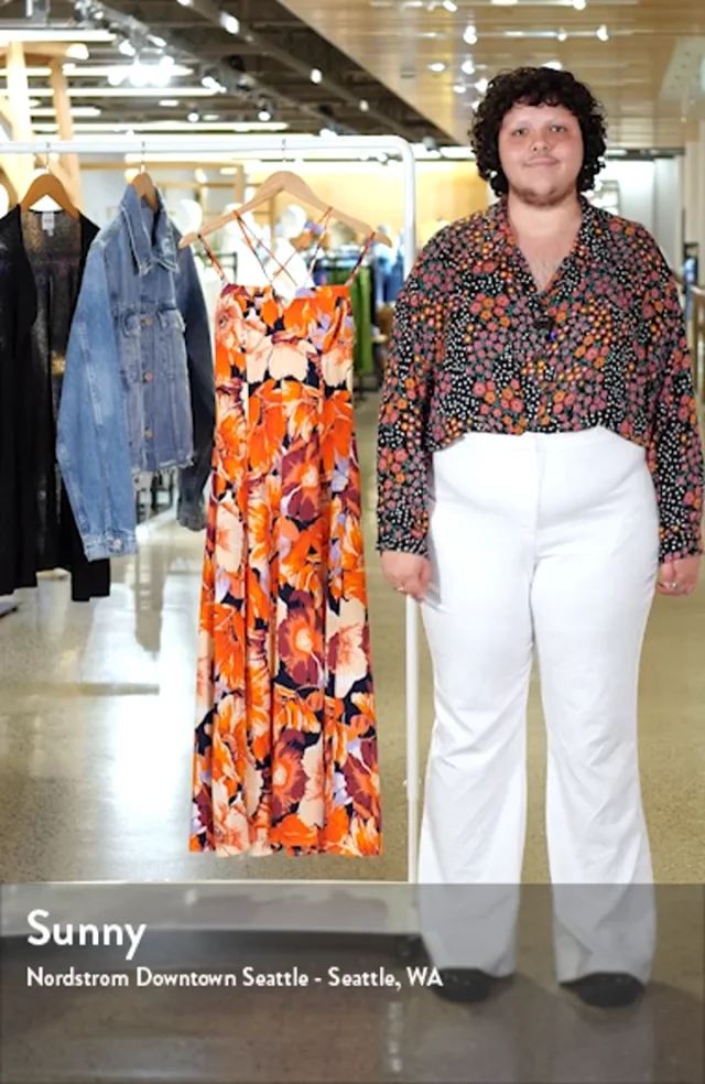 Lulus Boldest Blooms Strappy Gown Nordstromrack - Main Image